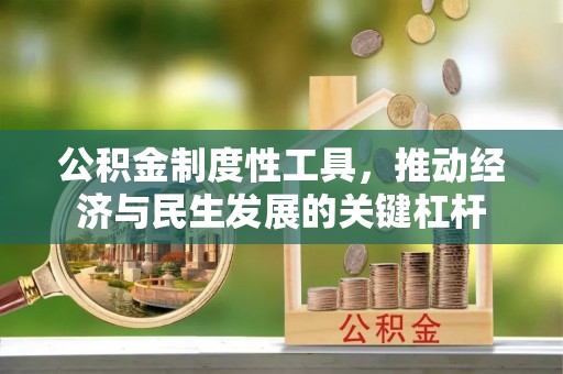 孝南公积金制度性工具，推动经济与民生发展的关键杠杆