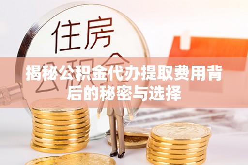 孝南揭秘公积金代办提取费用背后的秘密与选择