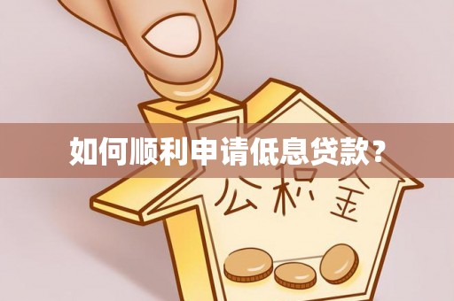 孝南如何顺利申请低息贷款？