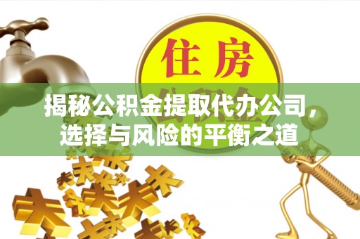孝南揭秘公积金提取代办公司，选择与风险的平衡之道