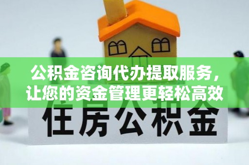 孝南公积金咨询代办提取服务，让您的资金管理更轻松高效