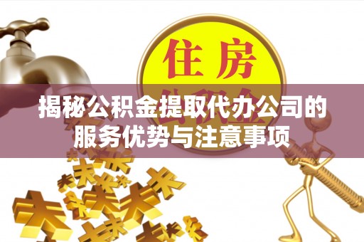 孝南揭秘公积金提取代办公司的服务优势与注意事项
